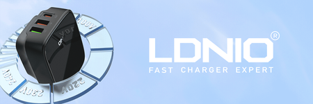 32W 3 port USB charger PD QC Ldnio Q334 white