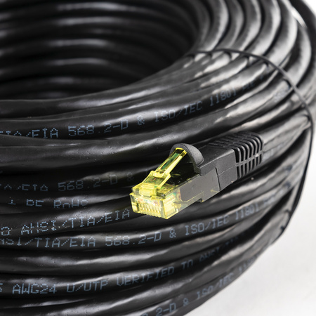 RJ45 CAT 6 U/UTP AWG24 PE CU Fluke PoE kabel 60m