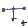 Ametystowy uchwyt dwa monitory Spacetronik SPAA120