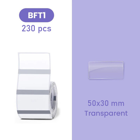 Niimbot B series labels 50x30 mm 230 pcs. transp