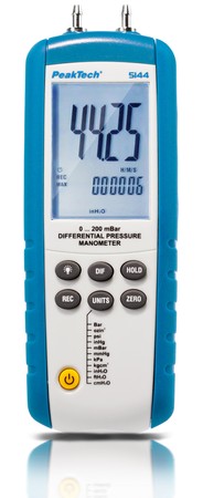 Differenzdruckmessgerät Anemometer PeakTech 5144