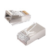 RJ45 cat.6 FTP pass-through connector PT-RJ456FT-1 100pcs