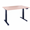Biurko regulowane Vegard elektryczne dwusilnikowe MDF granatowo-różowe