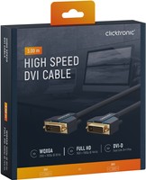 CLICKTRONIC DVI-D - DVI-D (24+1) cable 3m