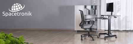 Buddy 03 adjustable table on wheels black