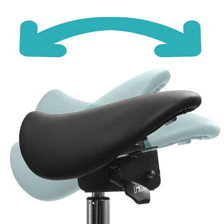 Ergonomic adjustable hocker SELLA black