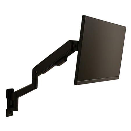 Uchwyt Ścienny SPAZ111B do Monitora i Projektora | Sprężyna Gazowa, Aluminium