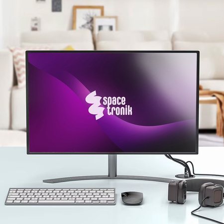 Spacetronik SPS-R1D3B V2 kruhová stolní zásuvka