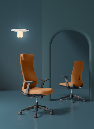 Spacetronik HAVARD PU swivel office chair