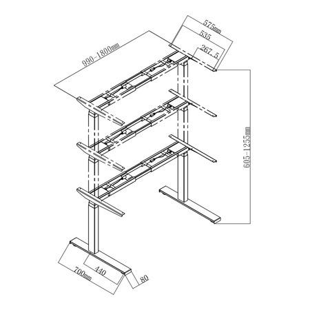 Elektrický stolový stojan Spacetronik SPE-253B