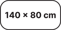 140x80 Zaokrąglony