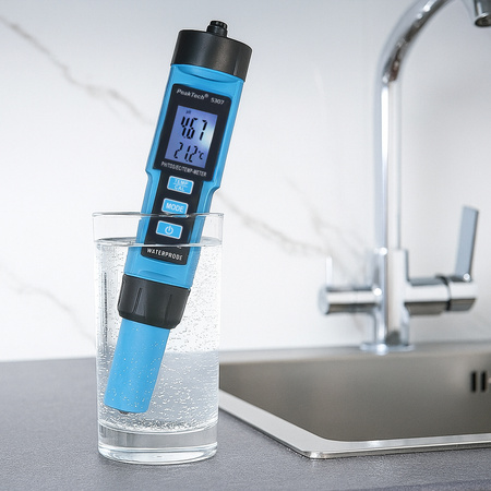 PH / EC / TDS / TEMP-Reaktionsmessgerät PeakTech 5307