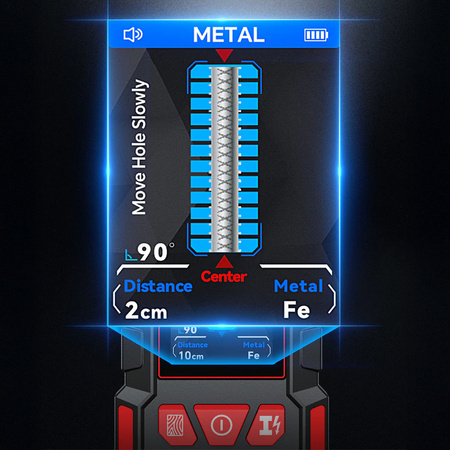 Detektor przewodów metalu drewna Noyafa NF-5105