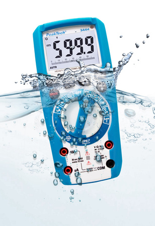 Digitálny multimeter PeakTech 3444 TruRMS IP67 LCD