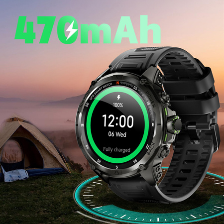Smartwatch Kumi U5 Pro 170 trybów SPORT Srebrny
