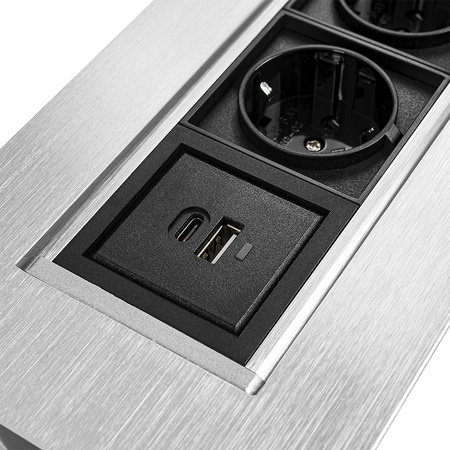 Spacetronik SPS-O24CS V2 countertop swivel socket