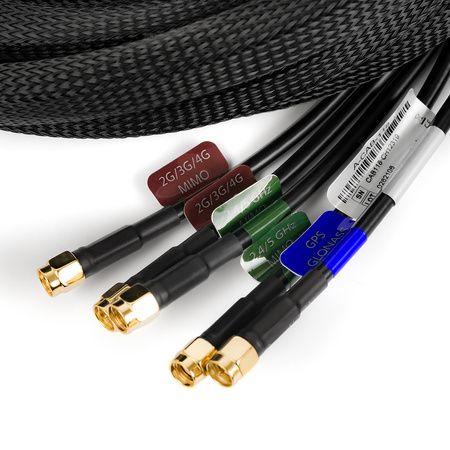 GSM kabel Poynting 5v1 CAB-118 3xSMA 2xRP SMA 5m