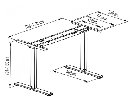 Electric desk stand SPE-214EG