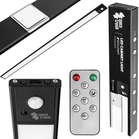 Bezprzewodowa lampa LED Czujnik ruchu 80cm Czarny