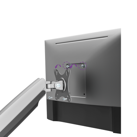 Stříbrný držák monitoru Spacetronik SPAS110S