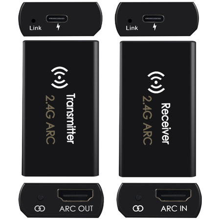 Wireless 2.4G audio 14DB transmitter and receiver