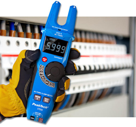 RMS Hold 1000V 200A kliešťový merač PeakTech 1700