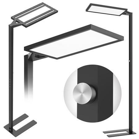 Lampa wolnostojąca biurowa LED GLOW D24 80W Czarna