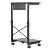 Mobile Computer Stand with Shelf SPC112