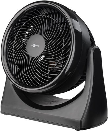 Goobay 9" 30W floor fan black