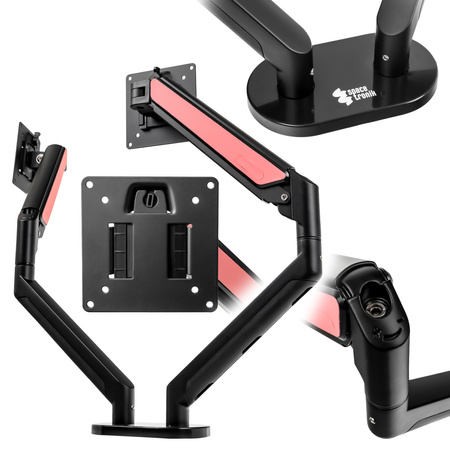 Uchwyt na 2 Monitory SPAZ120BP Aluminiowy 13-36" 12kg