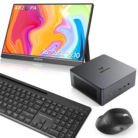 Minisforum UM790 PRO Hochgeschwindigkeits-Mini-PC, AMD Ryzen 9 7940HS, AMD Radeon 780M, 32GB RAM DDR5, 2 x M.2 SSD 1 TB, Windows 11 Pro, 8K
