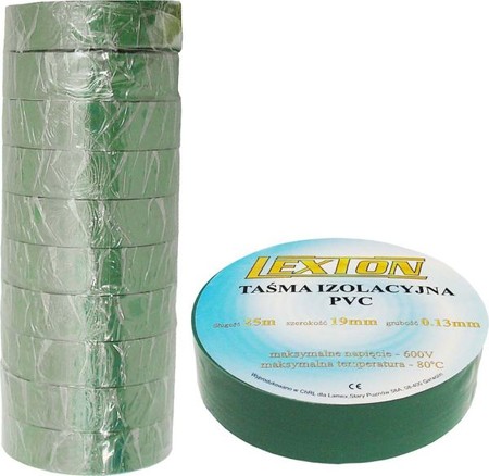 Lexton insulation tape green 25m