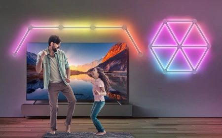 LED RGB WIFI Tuya 9x27cm modulárne nástenné svietidlo