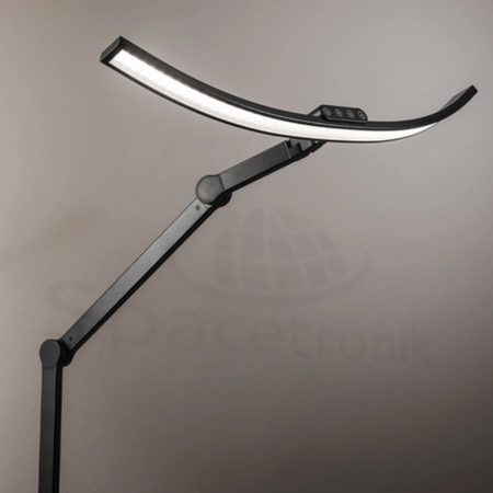 Spacetronik Moris elektrický stôl SPE-O121 120x60, čierny rám, svetlá drevená doska