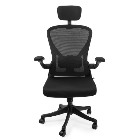 Fotel biurowy obrotowy ARON Black Outlet C-