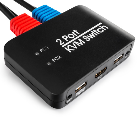 USB + HDMI 2/1 Spacetronik KVM-Umschalter SPH-KVM21