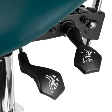 Ergonomiczny hoker regulowany SELLA niebieski