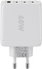3x USB-C USB power charger 68W Goobay WHITE