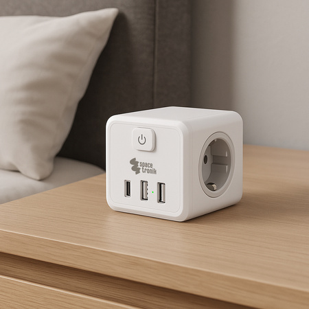 Listwa zasilająca 4xAC 2xUSB 1xUSB-C SPS-C03W