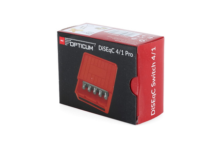DISEqC 4/1 OUT PRO switch Opticum Red