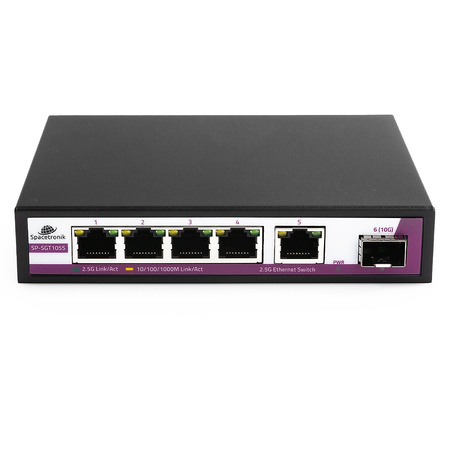 SWITCH 5 RJ45 2.5G ports + 1x SFP port SP-SGR105S