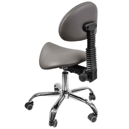 Ergonomiczny hoker regulowany SELLA szary