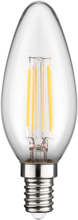 LED FILAMENT 4W E14 2700K Candle Goobay E žárovka