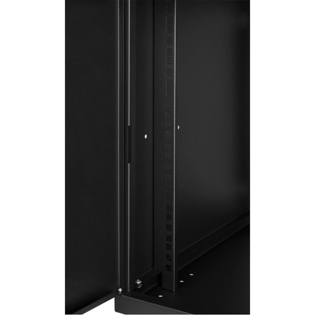 RACK 19'' 9U 600x450mm cabinet BLACK Steel door