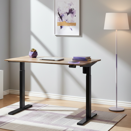 Biurko elektryczne Spacetronik SPE-152B 138×80 cm Dąb Lungo