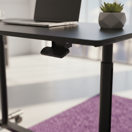 Buddy 04 verstellbarer Trolley-Tisch schwarz