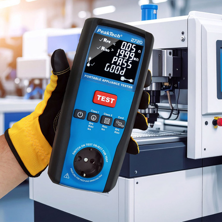 Tester mobilny PAT do kontroli BHP PeakTech 2720