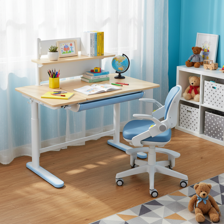 Spacetronik SPE-X116AT electric desk with shelf