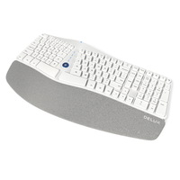 Ergonomiczna Klawiatura Delux GM901 biała bezp.