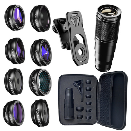 Apexel APL-22XDG9 10-in-1-Telefonlinsen 22X